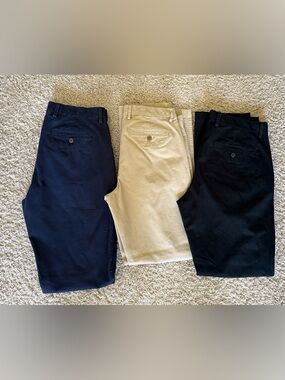 GAP Men's Chino Pants - Navy, Khaki, Black Trio